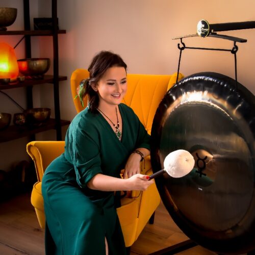 Koncert grupowy mis i gongów tybetańskich